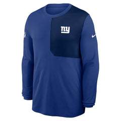 New York Giants Sideline Coach UV Dri-FIT Long Sleeve Shirt Royal - Nike