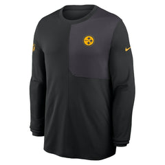 Pittsburgh Steelers Sideline Coach UV Dri-FIT Long Sleeve Shirt Black - Nike
