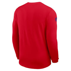 Buffalo Bills Sideline Coach UV Dri-FIT Long Sleeve Shirt Red - Nike