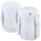 Indianapolis Colts Sideline Coach UV Dri-FIT Long Sleeve Shirt White - Nike