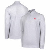 Cincinnati Reds Sublime Tri-Blend Quarter-Zip Jacket for sale