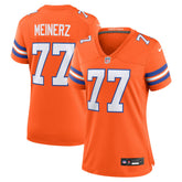 Quinn Meinerz Denver Broncos Women's Mile High Collection 1977 Throwback Player Game Jersey Orange - Nike