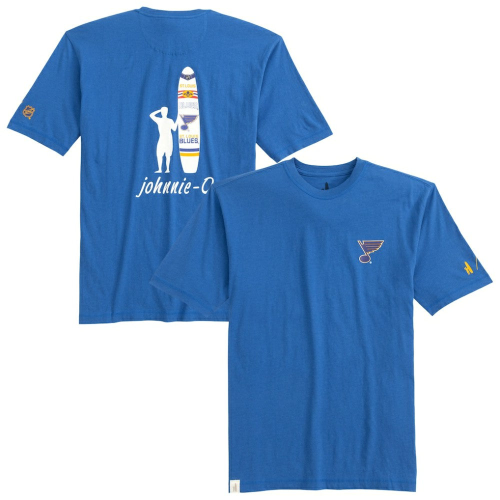 St. Louis Blues - johnnie-O Heathered Spencer T-Shirt Blue