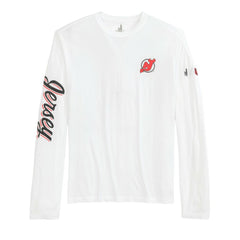 New Jersey Devils - johnnie-O Adam Long Sleeve T-Shirt White
