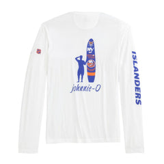 New York Islanders - johnnie-O Adam Long Sleeve T-Shirt White
