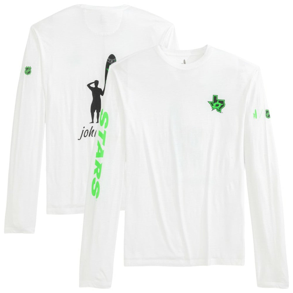 Dallas Stars - johnnie-O Adam Long Sleeve T-Shirt White