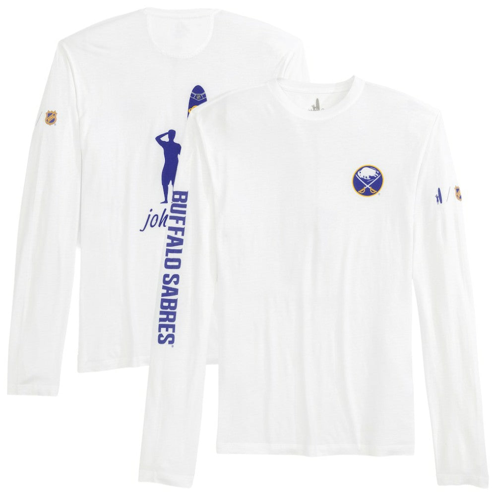 Buffalo Sabres - johnnie-O Adam Long Sleeve T-Shirt White