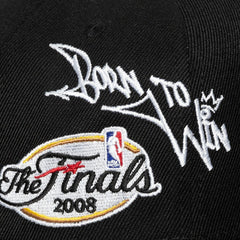 Mitchell & Ness - Boston Celtics 2008 NBA Finals Born To Win Pro Crown Adjustable Hat - Black