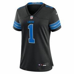 Jameson Williams Detroit Lions Women's 2nd Alternate Game Player Jersey Black - Nike
