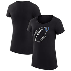 Indianapolis Colts G-III 4Her by Carl Banks Women's Super-Slim Fit Lightweight Subtle Football T-Shirt Black - NFL