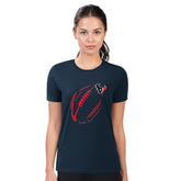 Houston Texans G-III 4Her by Carl Banks Women's Super-Slim Fit Lightweight Subtle Football T-Shirt Navy - NFL