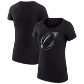 Las Vegas Raiders G-III 4Her by Carl Banks Women's Super-Slim Fit Lightweight Subtle Football T-Shirt Black - NFL
