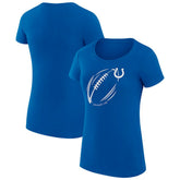 Indianapolis Colts G-III 4Her by Carl Banks Women's Super-Slim Fit Lightweight Subtle Football T-Shirt Royal - NFL