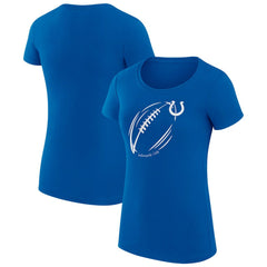 Indianapolis Colts G-III 4Her by Carl Banks Women's Super-Slim Fit Lightweight Subtle Football T-Shirt Royal - NFL