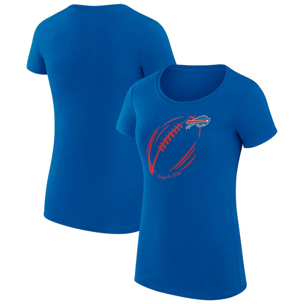 Buffalo Bills G-III 4Her by Carl Banks Women's Super-Slim Fit Lightweight Subtle Football T-Shirt Royal - NFL