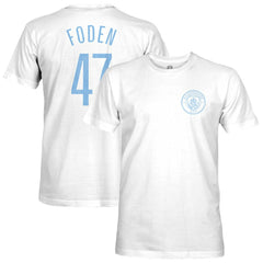 Phil Foden Manchester City 1863FC Player T-Shirts - White