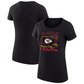 Kansas City Chiefs G-III 4Her by Carl Banks Women's Super-Slim Fit Lightweight Collage Team T-Shirt Black - NFL