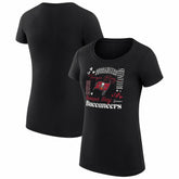 Tampa Bay Buccaneers G-III 4Her by Carl Banks Women's Super-Slim Fit Lightweight Collage Team T-Shirt Black - NFL
