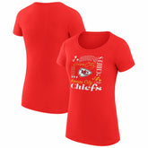 Kansas City Chiefs G-III 4Her by Carl Banks Women's Super-Slim Fit Lightweight Collage Team T-Shirt Red - NFL