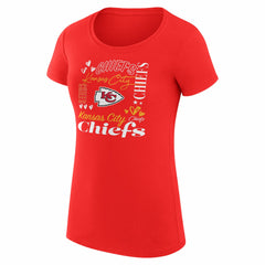 Kansas City Chiefs G-III 4Her by Carl Banks Women's Super-Slim Fit Lightweight Collage Team T-Shirt Red - NFL