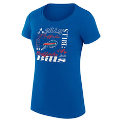 Buffalo Bills G-III 4Her by Carl Banks Women's Super-Slim Fit Lightweight Collage Team T-Shirt Royal - NFL