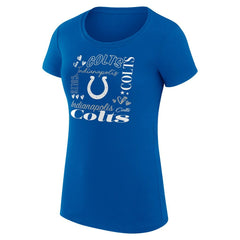 Indianapolis Colts G-III 4Her by Carl Banks Women's Super-Slim Fit Lightweight Collage Team T-Shirt Royal - NFL