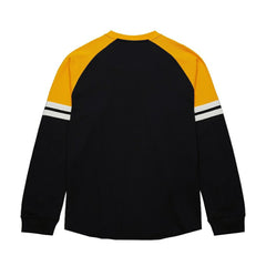 Boston Bruins Mitchell & Ness Thermal Henley Long Sleeve T-Shirt Black