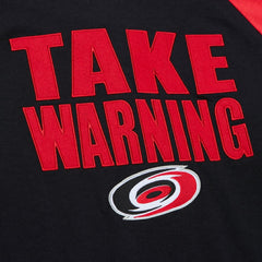 Carolina Hurricanes - Mitchell & Ness Legendary Slub Raglan Long Sleeve T-Shirt Black/Red