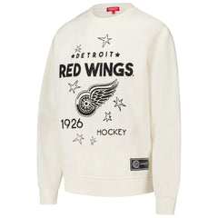 Detroit Red Wings - Mitchell & Ness Women's Logo 3.0 Pullover Sweatshirt Cream