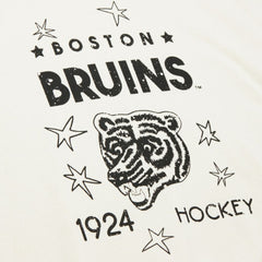 Boston Bruins Mitchell & Ness Women's Logo 3.0 Pullover Sweatshirt Cream