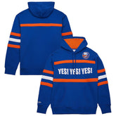 New York Islanders - Mitchell & Ness Head Coach Slogan Pullover Hoodie Royal