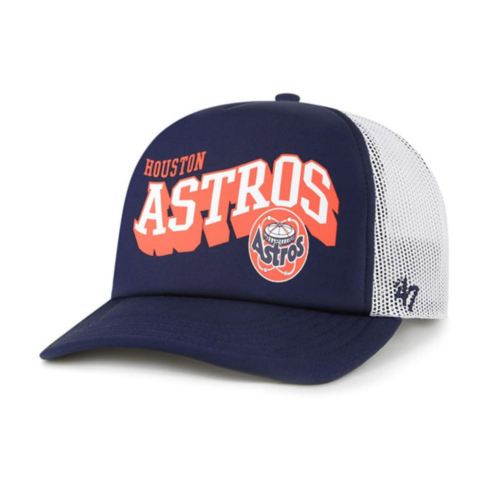 Houston Astros '47 Meander Foam Trucker Snapback Hat for sale