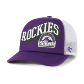 Colorado Rockies '47 Meander Foam Trucker Snapback Hat Online