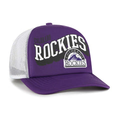 Colorado Rockies '47 Meander Foam Trucker Snapback Hat Online