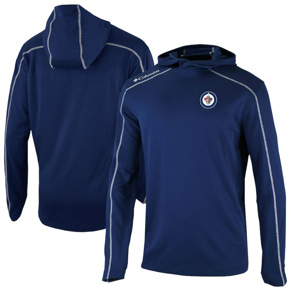 Winnipeg Jets - Columbia Shotgun Omni-Wick Pullover Hoodie Navy