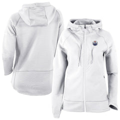 Edmonton Oilers - Columbia Omni-Wick Pack It Up Full-Zip Jacket White
