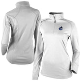 Vancouver Canucks - Columbia Women's Omni-Wick Shotgun 2.0 Quarter-Zip Pullover Top White