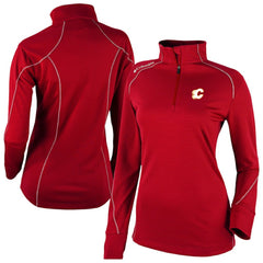 Calgary Flames - Columbia Women's Omni-Wick Shotgun 2.0 Quarter-Zip Pullover Top Red