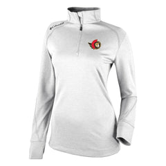 Ottawa Senators - Columbia Women's Omni-Wick Shotgun 2.0 Quarter-Zip Pullover Top White
