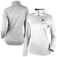 Edmonton Oilers - Columbia Women's Omni-Wick Shotgun 2.0 Quarter-Zip Pullover Top White