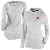 Calgary Flames - Columbia Women's Omni-Wick Sunday Ball Pullover Hoodie White