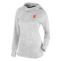 Calgary Flames - Columbia Women's Omni-Wick Sunday Ball Pullover Hoodie White