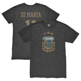 Angel Di Maria Argentina National Team 1863FC Retro Player Tri-Blend T-Shirts - Black