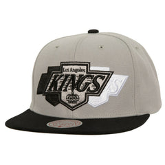 Los Angeles Kings - Mitchell & Ness Soul Triple Up Snapback Hat Gray