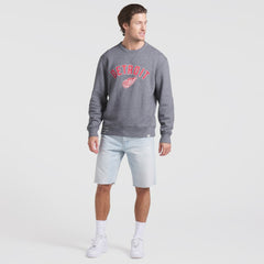 Detroit Red Wings - Fanatics Decades Collection Legendary Fleece Pullover Sweatshirt Heather Gray