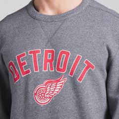 Detroit Red Wings - Fanatics Decades Collection Legendary Fleece Pullover Sweatshirt Heather Gray