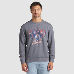 Edmonton Oilers - Fanatics Decades Collection Legendary Fleece Pullover Sweatshirt Heather Gray