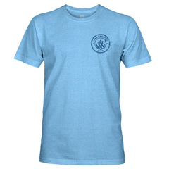 Manchester City 1863FC Mono Badge Retro Tri-Blend T-Shirts - Sky Blue