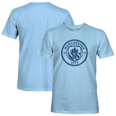 Manchester City 1863FC Mono Badge T-Shirts - Sky Blue