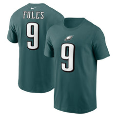 Nick Foles Philadelphia Eagles Retired Player Name & Number T-Shirt Midnight Green - Nike